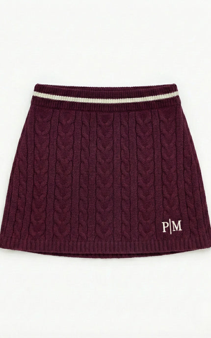 The PM Heritage Cable Knit Skirt
