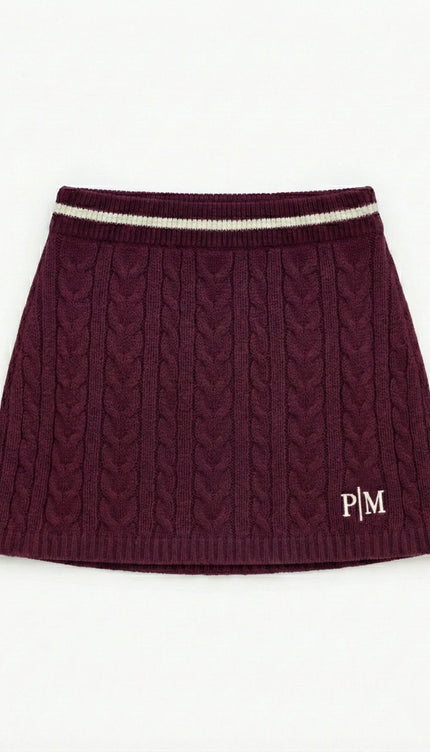 The PM Heritage Cable Knit Skirt