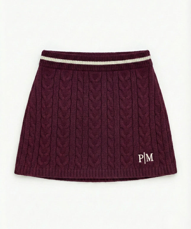 The PM Heritage Cable Knit Skirt