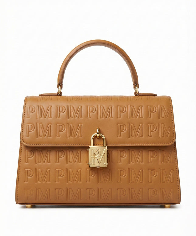THE SENTINEL (Embossed P|M Top-Handle Satchel Bag)