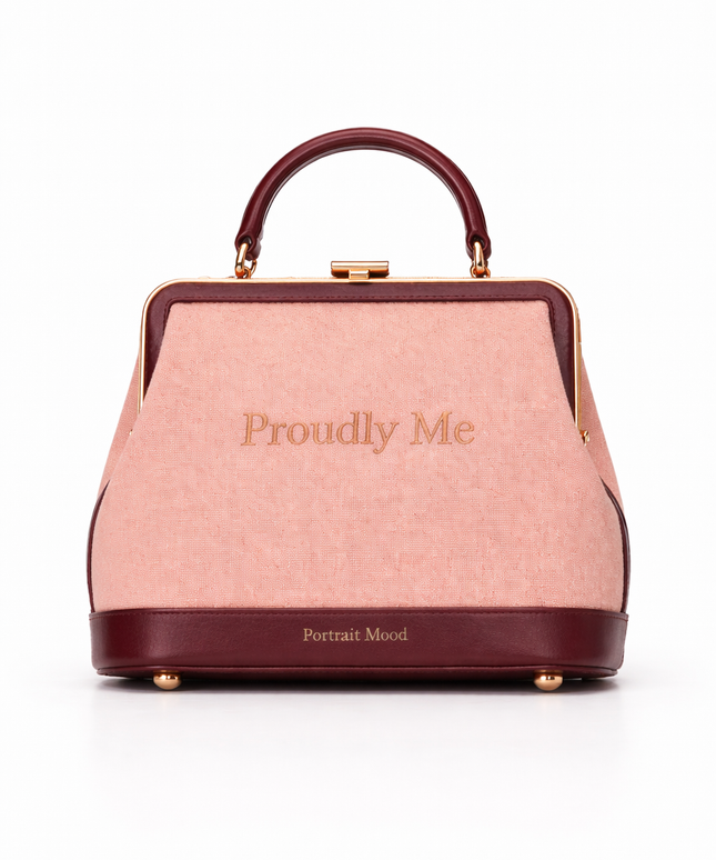 The P|M Aura Frame Top Handle - Blush & Bordeaux Proudly Me Edition
