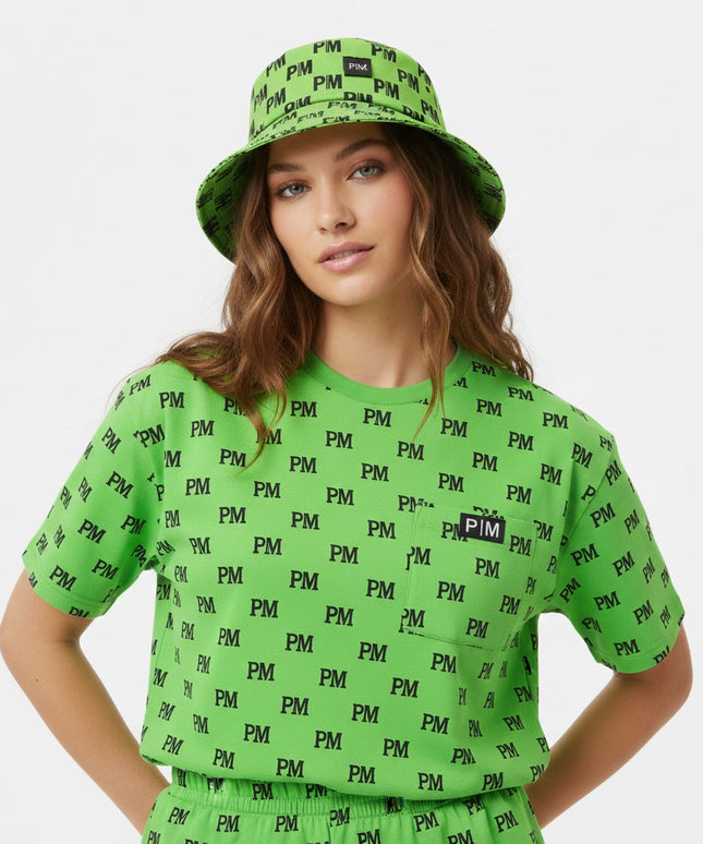 The PM Vivid Monogram Bucket Hat