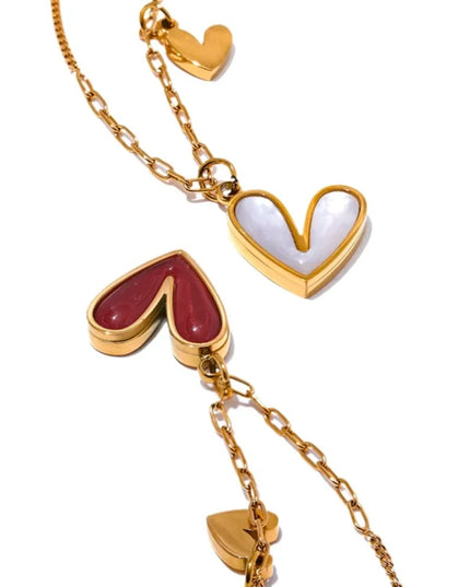 Twin Heart Necklace – A Delicate Symbol of Love & Connection
