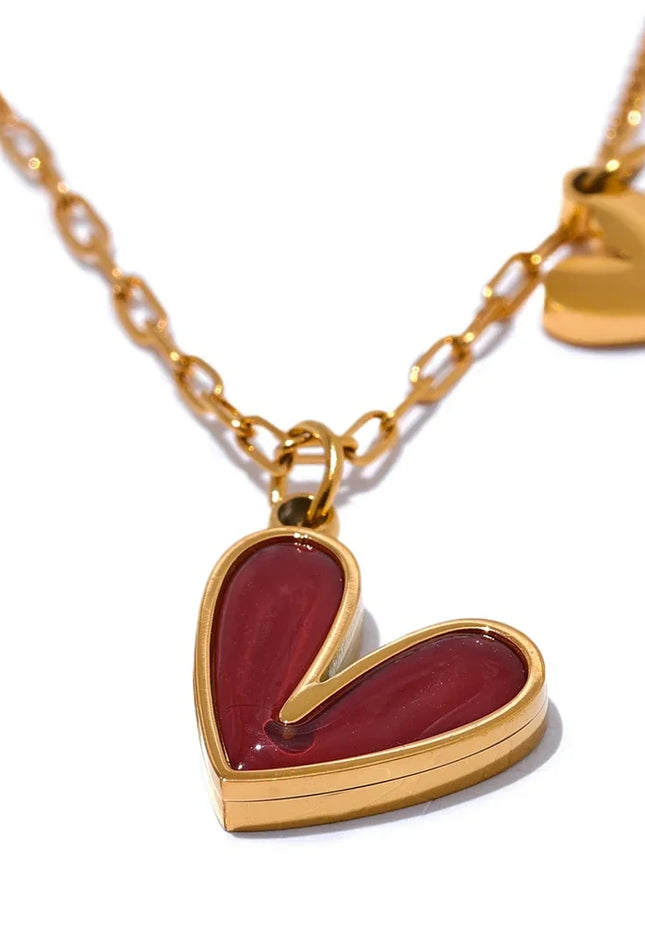 Twin Heart Necklace – A Delicate Symbol of Love & Connection