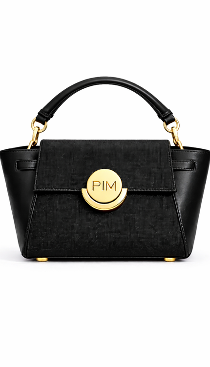 P|M ALLURE Top Handle - Noir Mixed-Media (Signature Edition)