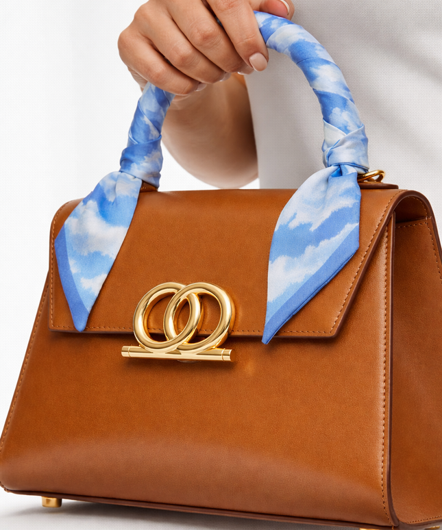 The P|M Meridian Top Handle - Cognac & Cloud Edition