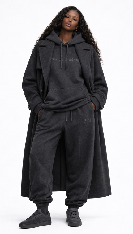 The P|M Archive Monogram Jogger - Charcoal Edition