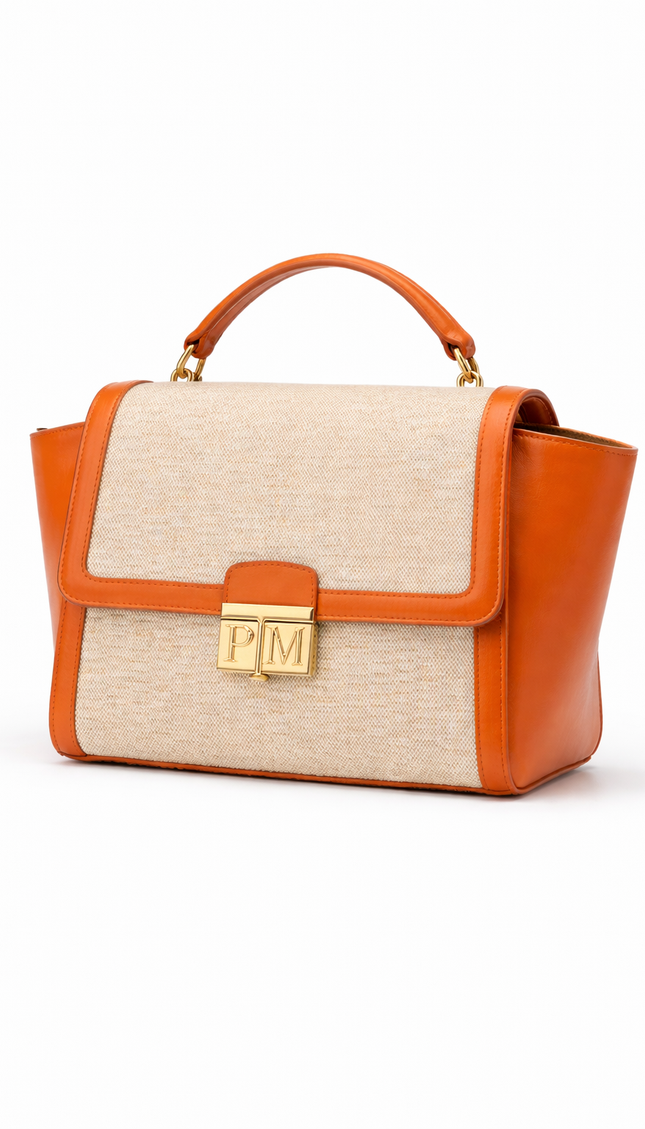 P|M RADIANCE Top Handle - Sicilian Tangerine Mixed-Media