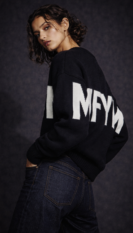The P|M MFYM Intarsia Knit Jumper - Noir Edition