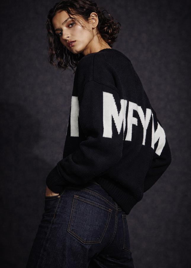 The P|M MFYM Intarsia Knit Jumper - Noir Edition