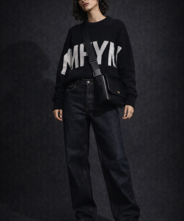 The P|M MFYM Intarsia Knit Jumper - Noir Edition