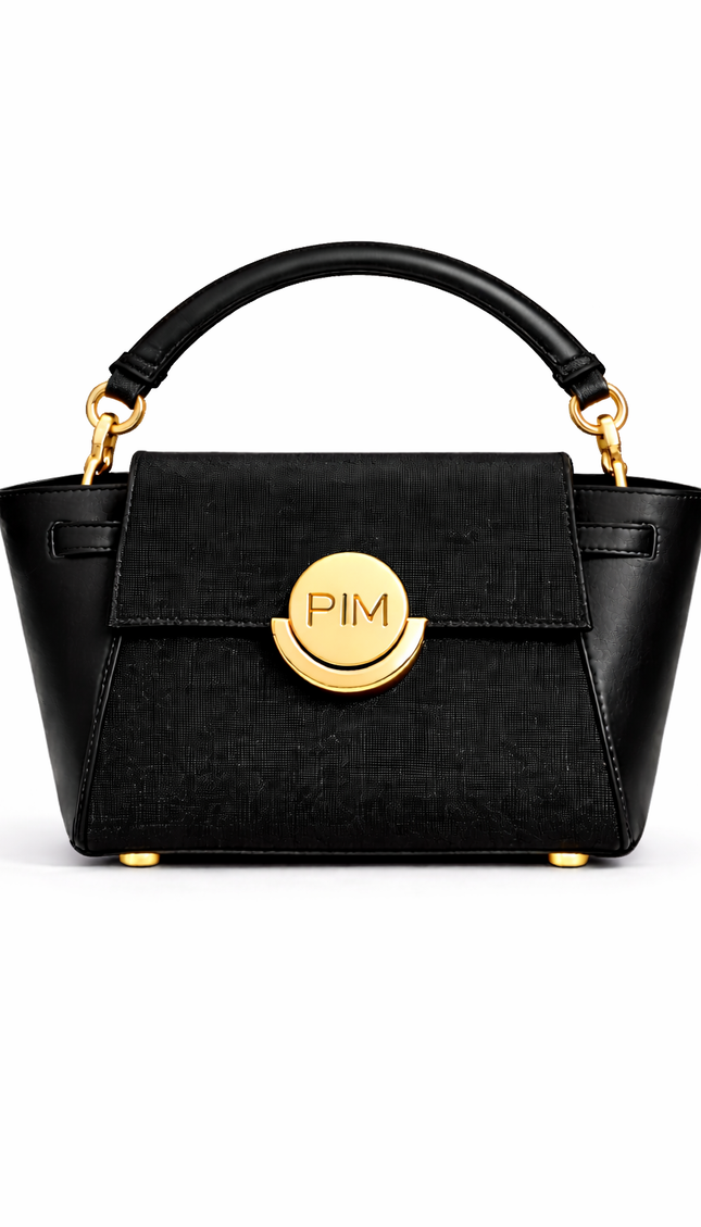P|M ALLURE Top Handle - Noir Mixed-Media (Signature Edition)