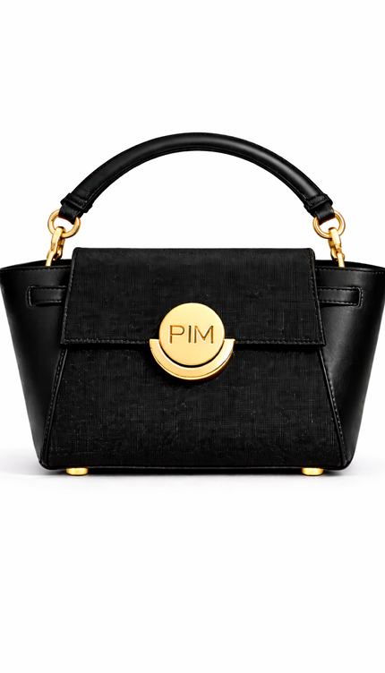 P|M ALLURE Top Handle - Noir Mixed-Media (Signature Edition)