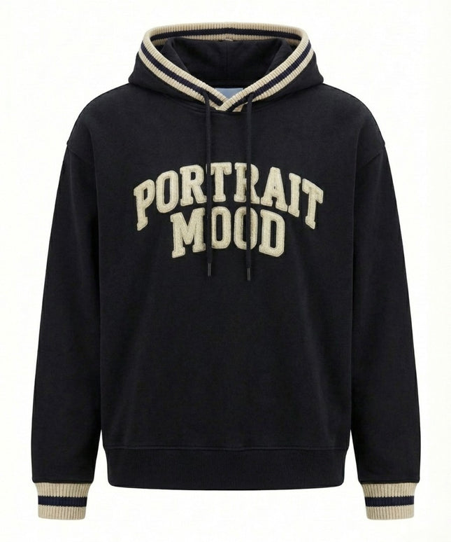 The Portrait Mood Noir Varsity Hoodie