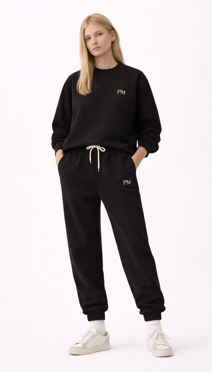 The PM Noir Monogram Crew