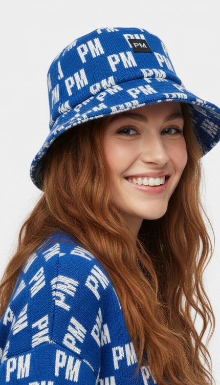 The PM Royal Icon Knit Bucket Hat