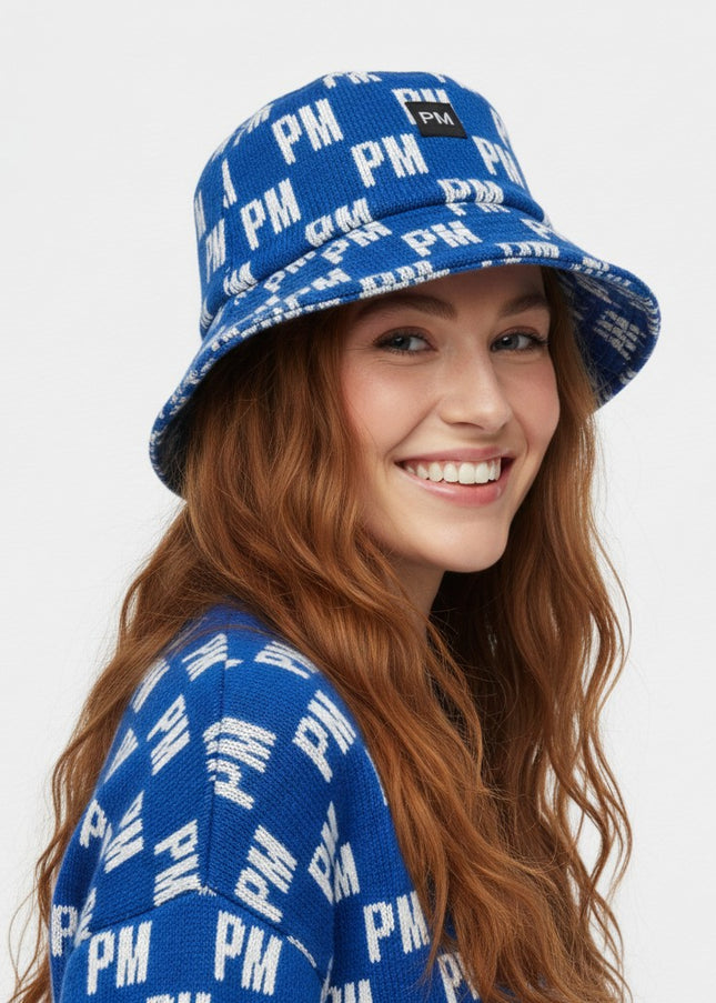 The PM Royal Icon Knit Bucket Hat