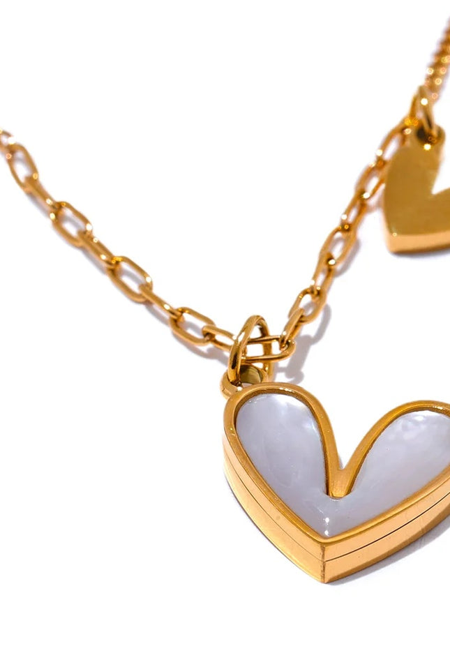 Twin Heart Necklace – A Delicate Symbol of Love & Connection