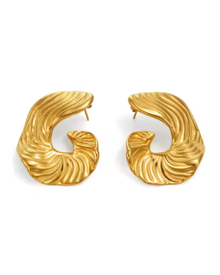 THE WAVE WITHIN made in Solid Stainless Steel with 18K Gold Plate