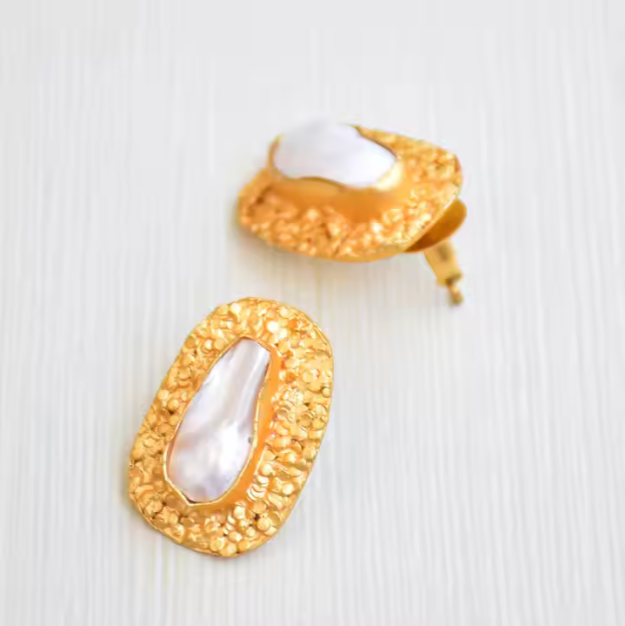 Clara - Natural Fresh Pearls earrings - Fine Jewelry