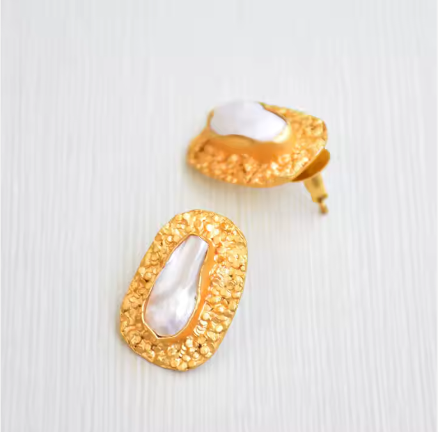 Clara - Natural Fresh Pearls earrings - Fine Jewelry