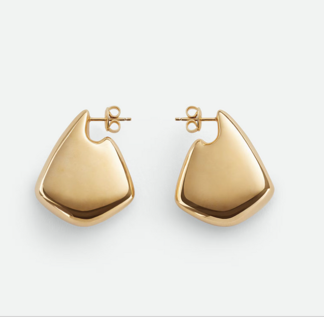 The Golden Echo Earrings – Bold Geometry, Soft Power