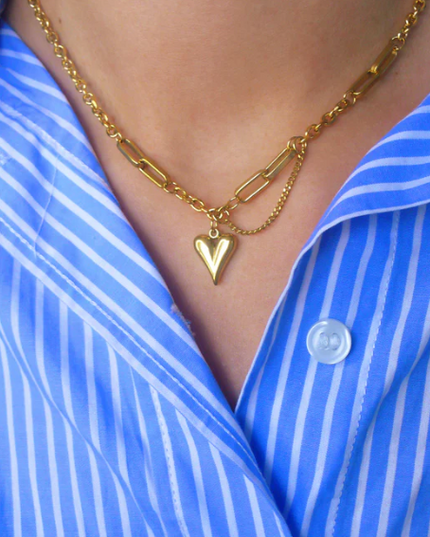 The Bold Heart Chain Necklace