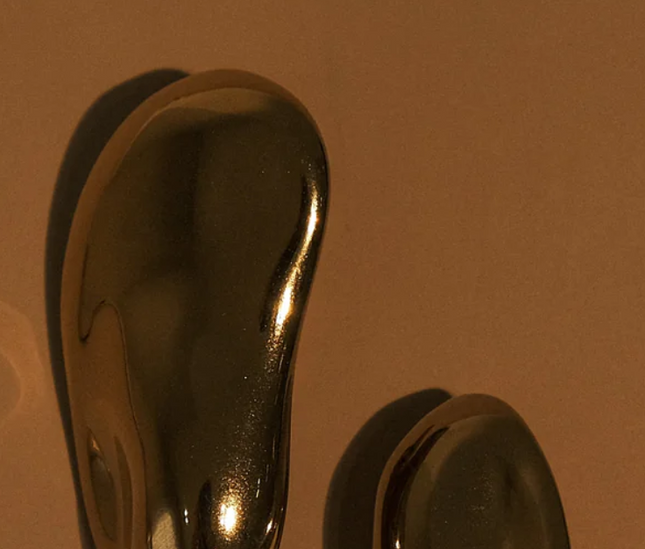 Bold Dual Sphere Earrings – Avant-Garde Gold