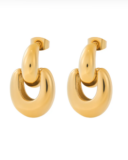 KNOTTED GRACE EARRINGS - Elegant & Gorgeous Design In Solid Non-Tarnish Stainless Steel With 18K Gold-Plate