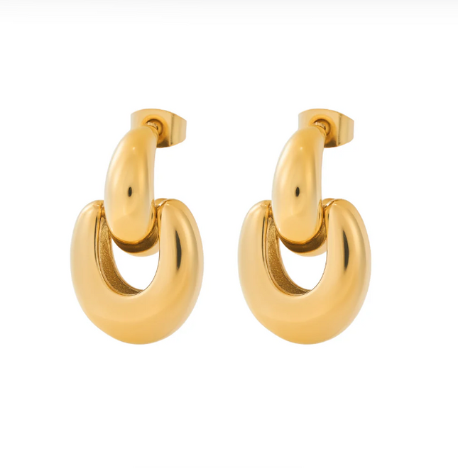 KNOTTED GRACE EARRINGS - Elegant & Gorgeous Design In Solid Non-Tarnish Stainless Steel With 18K Gold-Plate