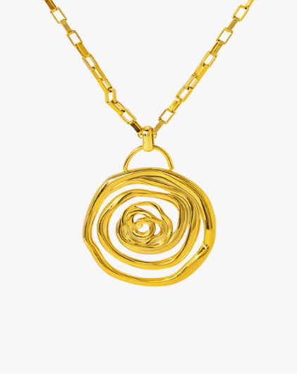 SPIRAL EMBRACE LUXE SET In Solid Non-Tarnish Stainless Steel With 18K Gold-Plate