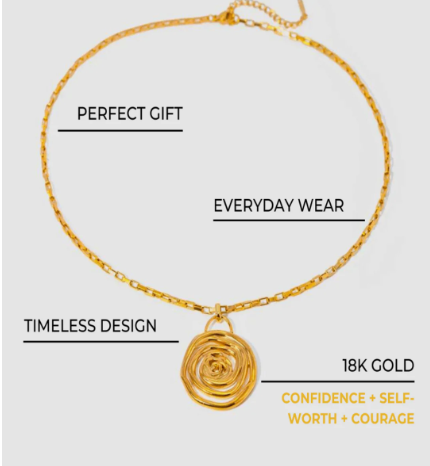 SPIRAL EMBRACE LUXE SET In Solid Non-Tarnish Stainless Steel With 18K Gold-Plate