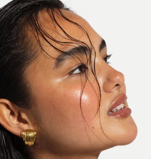 Gilded Wave Luxe Earrings – Sculpted Gold for Bold Expression - Made In Solid Non-Tarnish Stainless Steel With 18K Gold-Plate