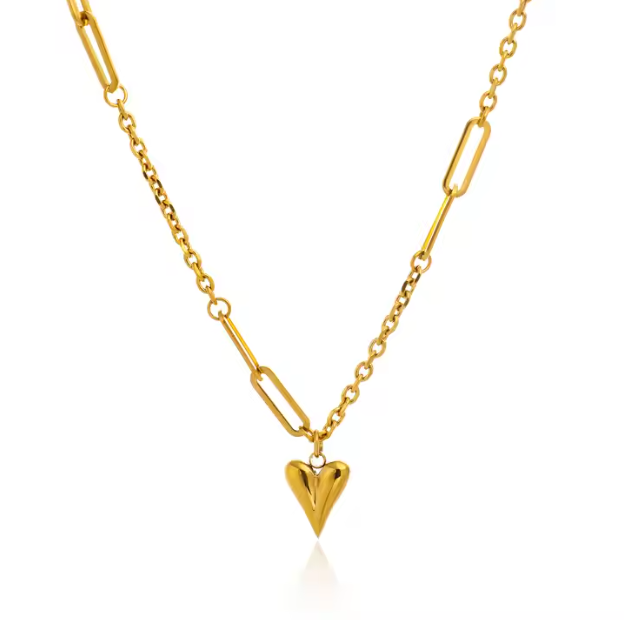 The Bold Heart Chain Necklace