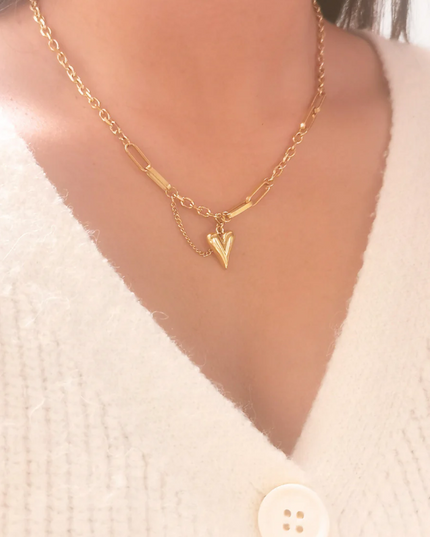 The Bold Heart Chain Necklace