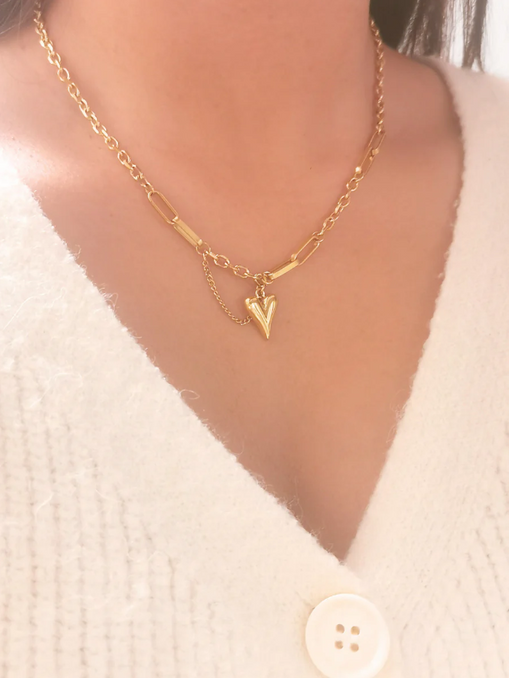 The Bold Heart Chain Necklace