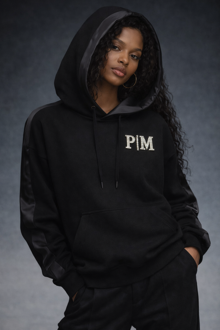 The P|M Crystal Tuxedo Hoodie - Noir Edition