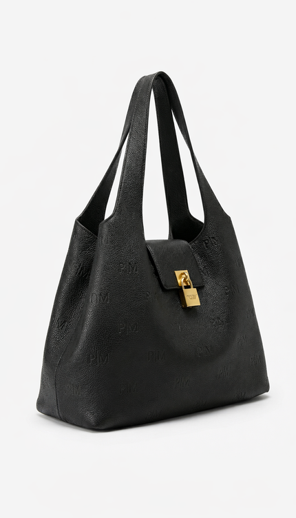 The P|M Insignia Lock Hobo - Noir Edition