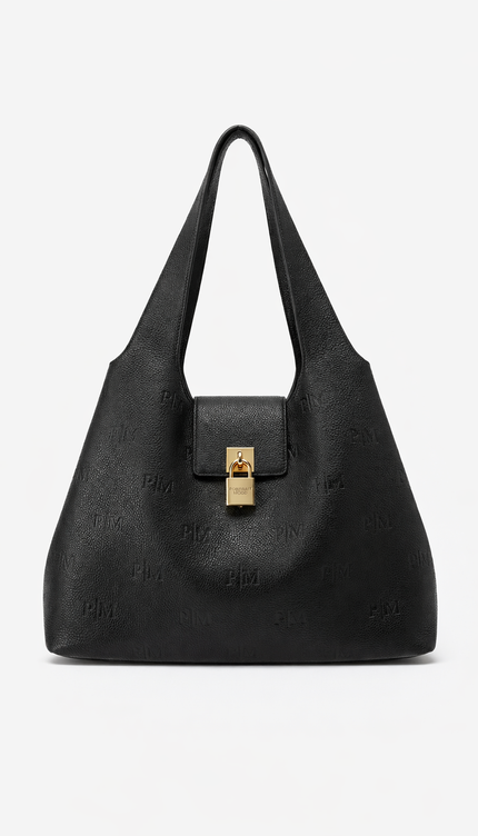 The P|M Insignia Lock Hobo - Noir Edition