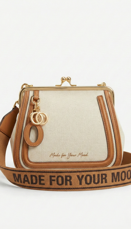The P|M Heirloom Frame Satchel - Sand & Cognac Edition
