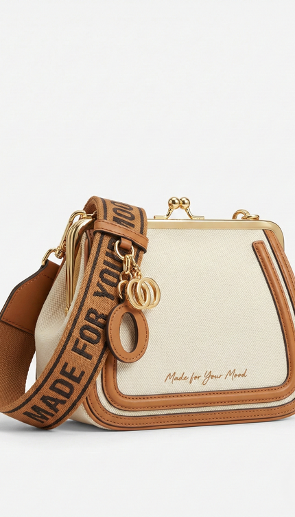 The P|M Heirloom Frame Satchel - Sand & Cognac Edition