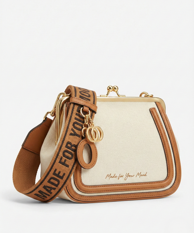 The P|M Heirloom Frame Satchel - Sand & Cognac Edition