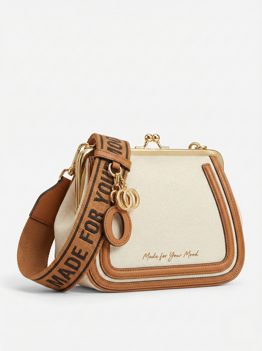 The P|M Heirloom Frame Satchel - Sand & Cognac Edition
