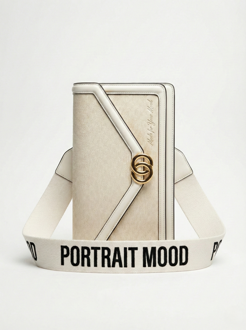 The P|M Envelope V-Flap Shoulder Bag - Sand & Bone Edition