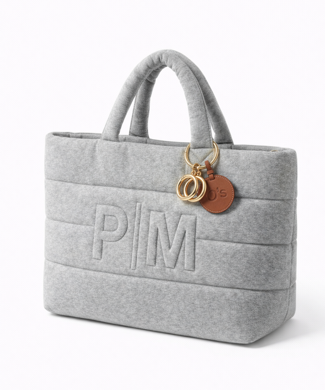 The P|M Studio Puffer Tote - Heather Grey Edition