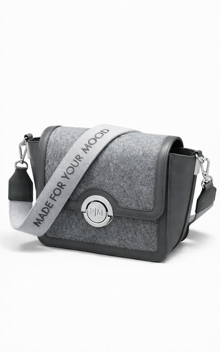 P|M BALANCE Shoulder Bag - Concrete Grey Mixed-Media