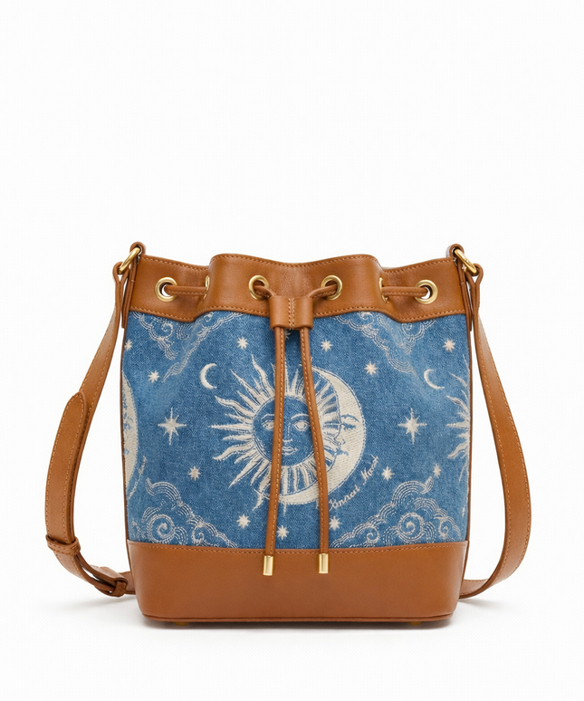 The P|M Equinox Denim Bucket - Cognac Edition