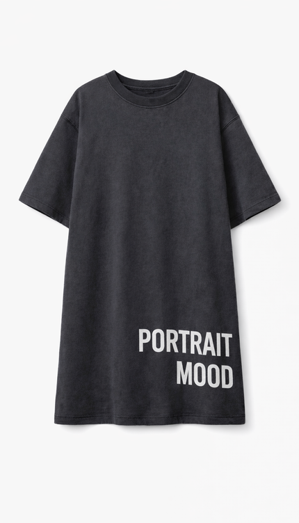 The P|M Casting T-Shirt Dress - Vintage Black Edition