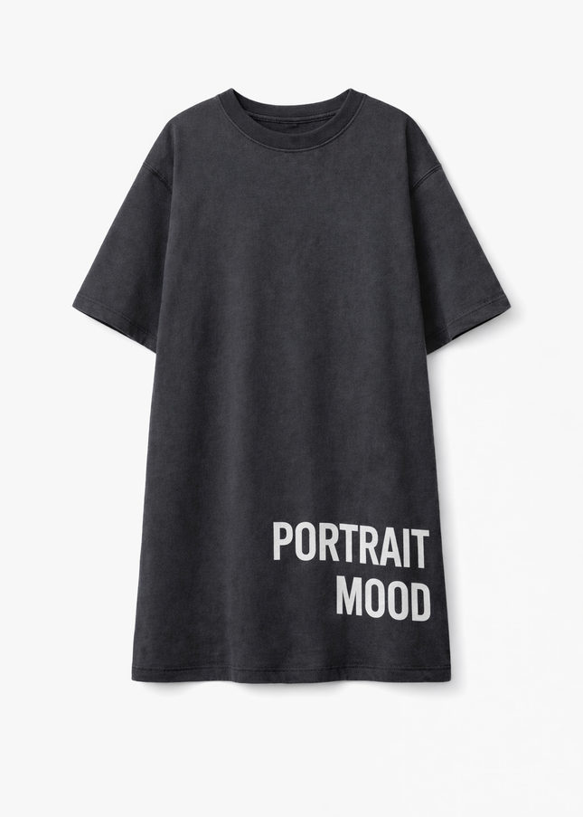 The P|M Casting T-Shirt Dress - Vintage Black Edition