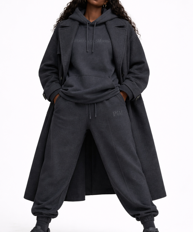 The P|M Archive Monogram Jogger - Charcoal Edition